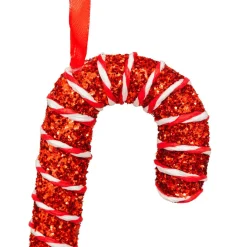 Déco Et Objet De Noël|Décoration De Sapin|JJA Lot de 10 sucres d'orge (H21 cm) Sucreries festives et Blanc Rouge