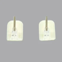 Tringle Voilage Et Support|LUANCE Lot de 4 supports adhésifs Transparent