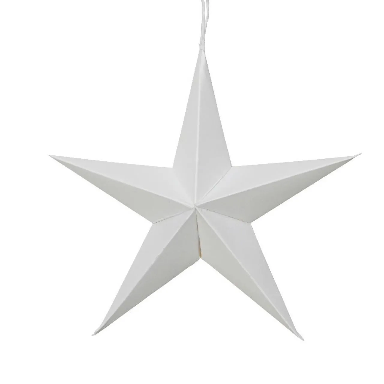 Déco Et Objet De Noël|Décoration De Sapin|KAEMINGK Lot de 4 suspensions en papier (D15 cm) Astre de Papier Blanc