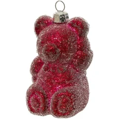 Décoration De Sapin|KAEMINGK Lot de 2 suspensions (H8 cm) Ourson en sucre Rouge