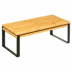 Rangement Et Organisateur|5 Five Simply Smart Lot de 2 étagères gigognes (40 x H15 cm) Blackbambou Noir