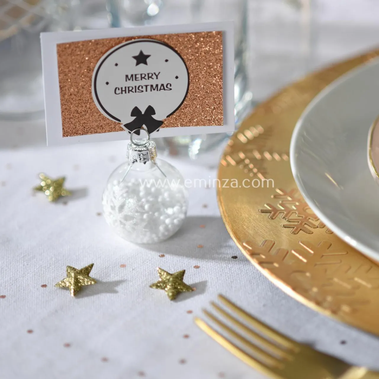 Déco De Table|Feeric Lights & Christmas Lot de 100 étoiles à parsemer Or