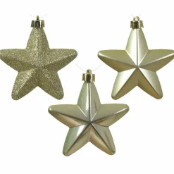 Décoration De Sapin|KAEMINGK Lot de 6 étoiles de Noël à suspendre (H7 cm) Alpine Pistache