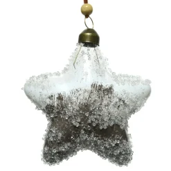 Décoration De Sapin|KAEMINGK Lot de 2 étoiles de Noël (D100 mm) Givry Brun cashmere