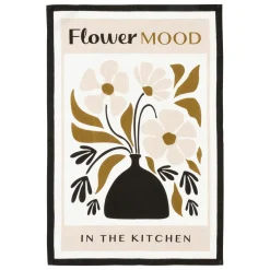 Accessoire Cuisine|Atmosphera, cru017dateur d'intu017drieur Lot de 3 torchons coton (45 x 70 cm) Twist Noir