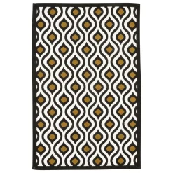 Accessoire Cuisine|Atmosphera, cru017dateur d'intu017drieur Lot de 3 torchons coton (45 x 70 cm) Twist Noir
