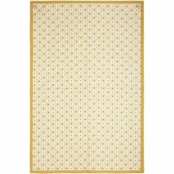 Accessoire Cuisine|ATMOSPHERA Lot de 3 torchons Geom Jaune ocre