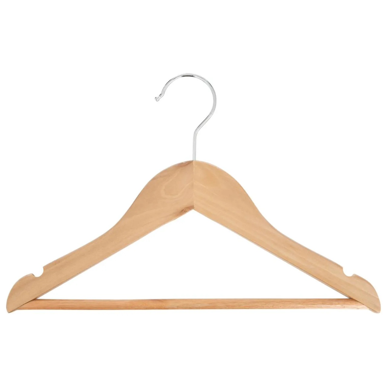 Rangement Enfant|Atmosphera cru017dateur d'intu017drieur for kids Lots de 4 cintres enfant bois (H19 cm) Natural Marron