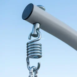 Balancelle|MOBELLIA Loveuse suspendue en résine tressée Coral Naturel