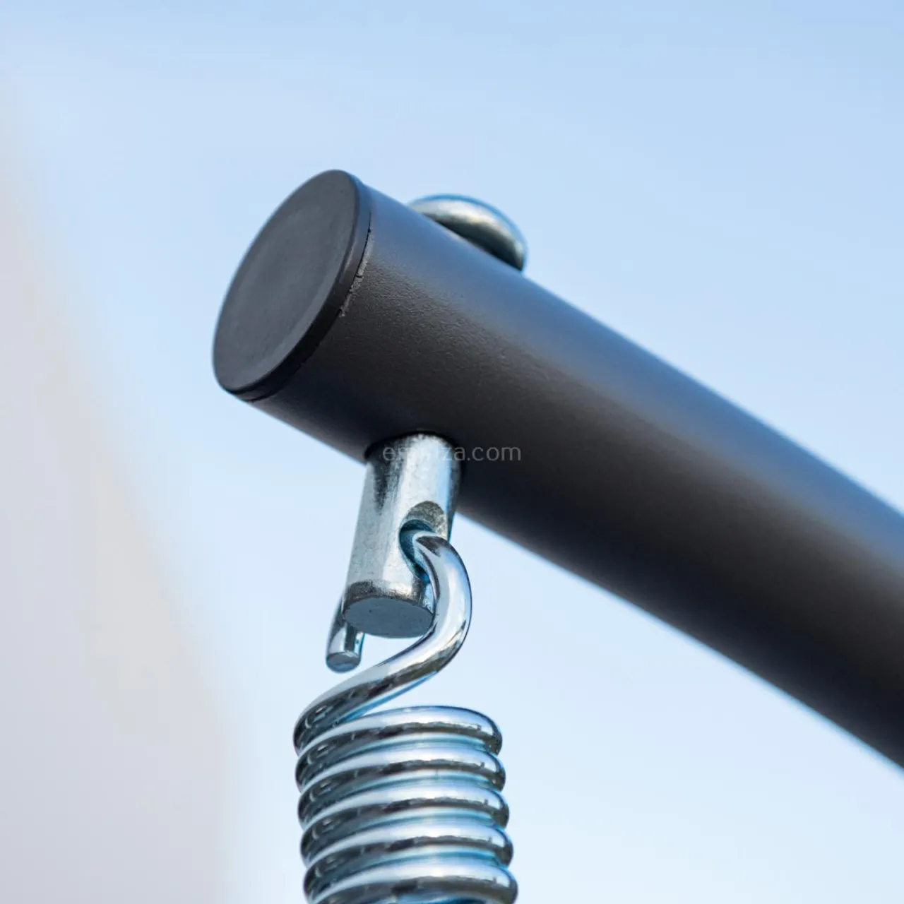 Balancelle|MOBELLIA Loveuse suspendue en résine tressée Coral Gris Anthracite