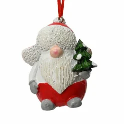 Décoration De Sapin|KAEMINGK Lutin de Noël à suspendre (H8 cm) Jack Rouge