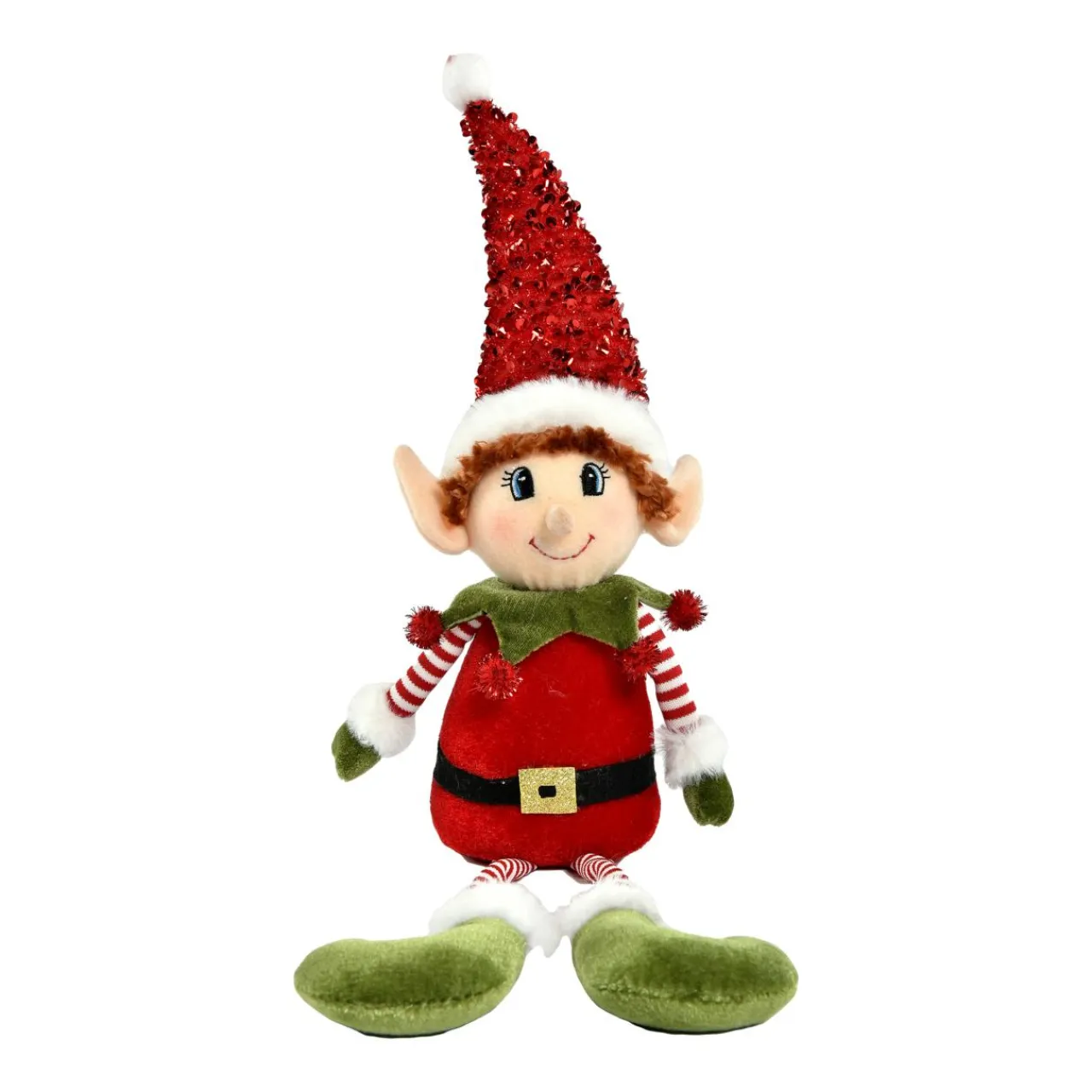 Père Noël, Animaux Et Personnage|CHRISTMAS DREAM Lutin farceur à asseoir (H57 cm) Pipo en Père Noël Multicolore