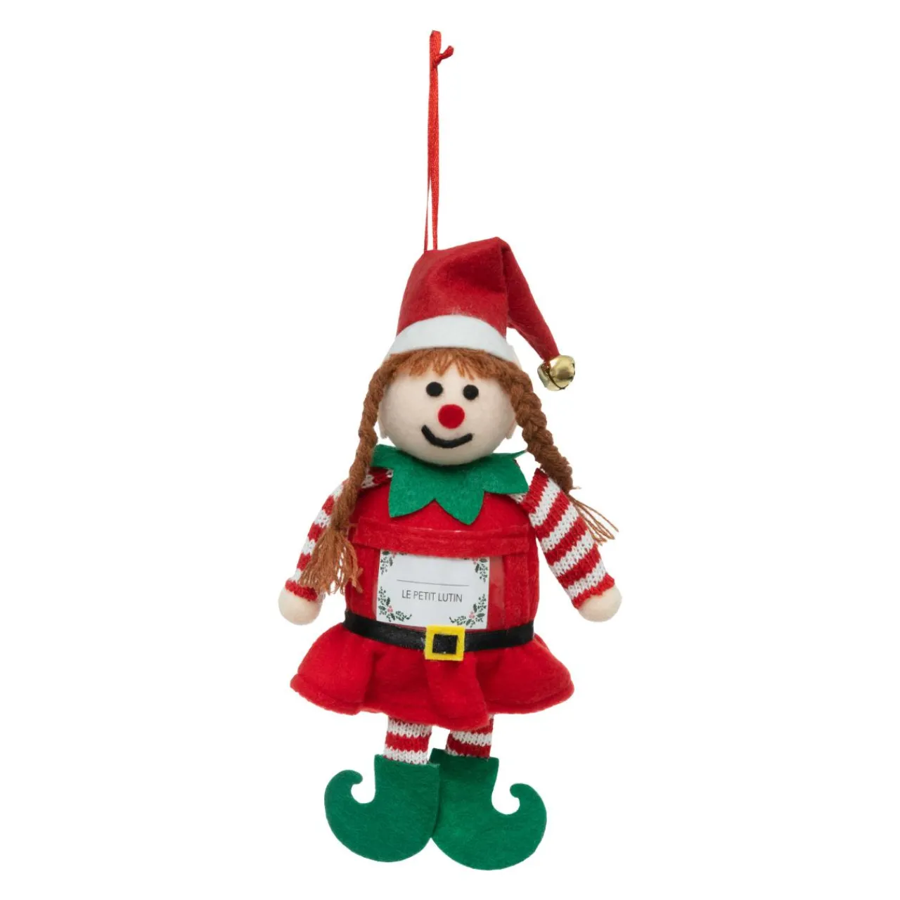 Décoration De Sapin|FEERIC LIGHTS Lutin farceur à suspendre (H20 cm) Fille Mignonne Multicolore