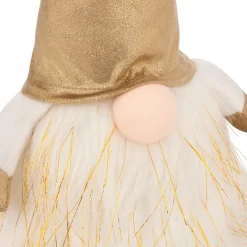 Père Noël, Animaux Et Personnage|Déco Et Objet Lumineux|JJA Lutin lumineux à piles (H40 cm) Rémi et bonnet Dé Or