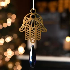 Décoration De Sapin|KAEMINGK Main de Noël en métal (H9 cm) Or