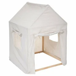 Petit Meuble Enfant|Tipi Et Cabane|ATMOSPHERA Maison enfant bois et tissu (H116 cm) Safari Beige