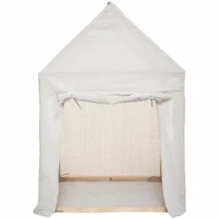 Petit Meuble Enfant|Tipi Et Cabane|ATMOSPHERA Maison enfant bois et tissu (H116 cm) Safari Beige