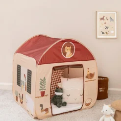 Tipi Et Cabane|Atmosphera cru017dateur d'intu017drieur for kids Maison pop up enfant (H85 cm) Ferme Multicolore