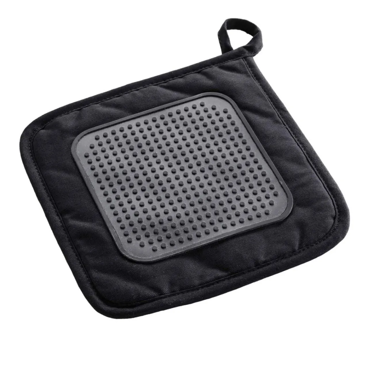 Accessoire Cuisine|douceur d'intu017drieur Manique en coton (19 x 19 cm) Solaris e Noir