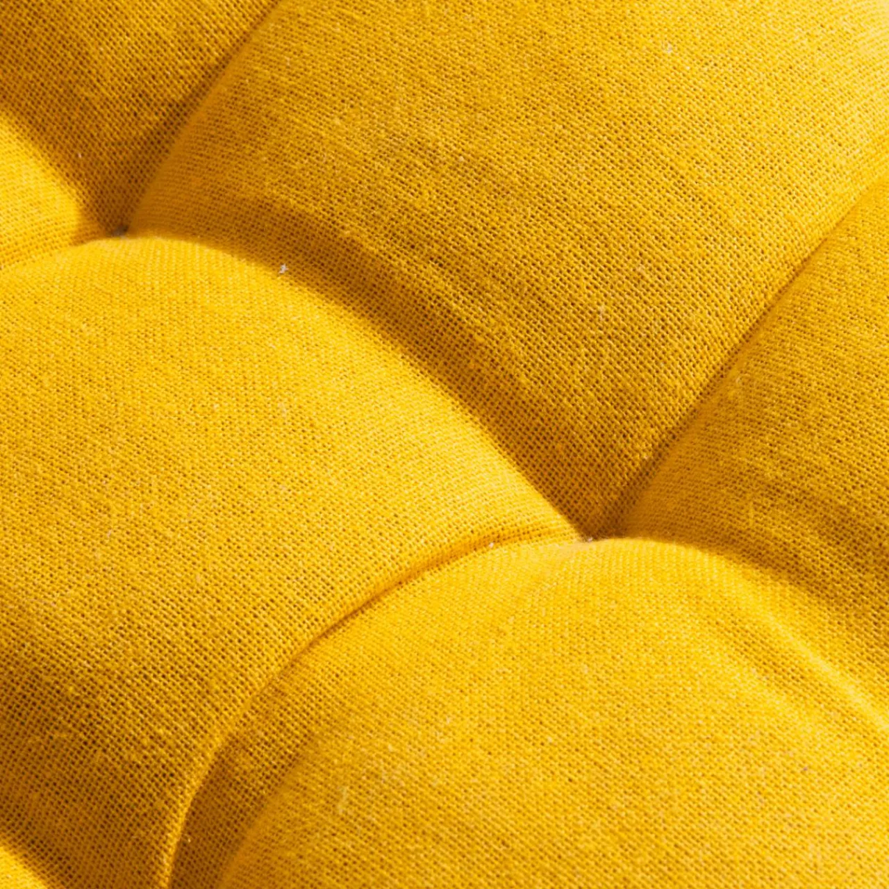 Coussin De Sol|EMINZA Matelas de sol coton (120 x 60 cm) Pixel Jaune moutarde