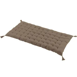 Coussin De Sol|EMINZA Matelas de sol coton (120 x 60 cm) Pixel Taupe