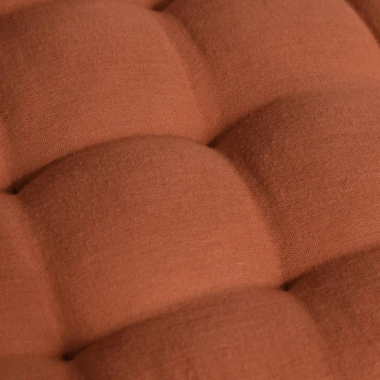 Coussin De Sol|EMINZA Matelas de sol gaze de coton (60 x 120 cm) Gaïa Terracotta