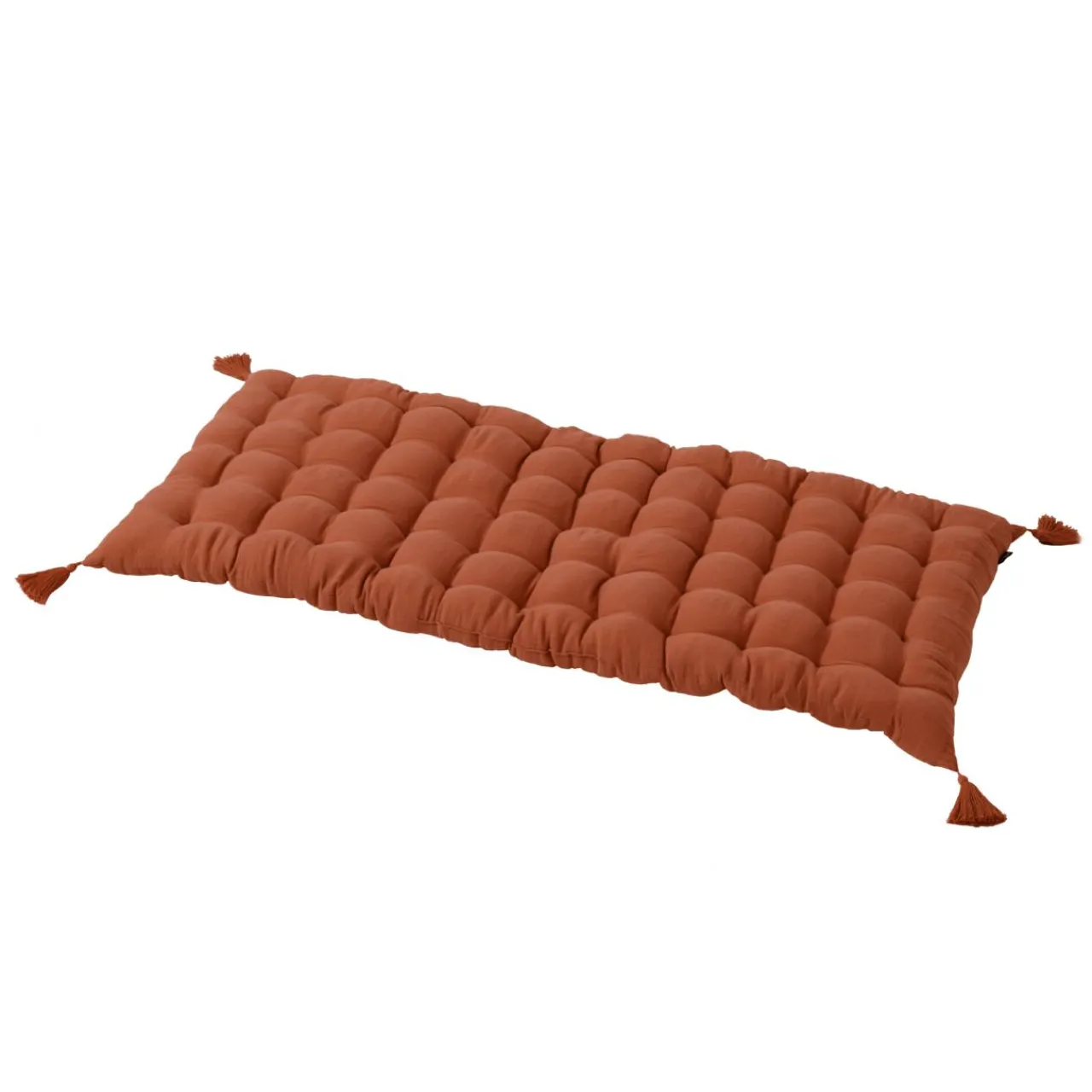 Coussin De Sol|EMINZA Matelas de sol gaze de coton (60 x 120 cm) Gaïa Terracotta