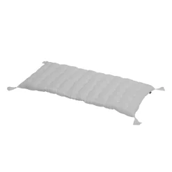 Coussin De Sol|EMINZA Matelas de sol gaze de coton (60 x 120 cm) Gaïa Gris nuage Gris clair