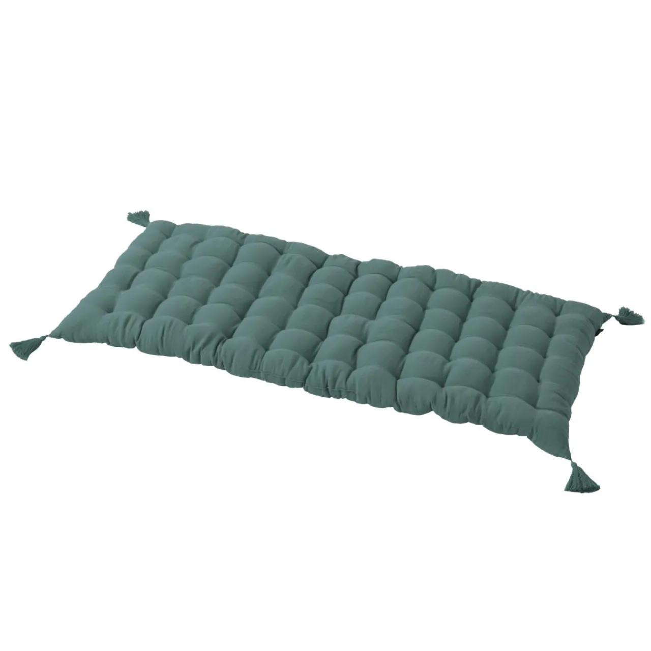 Coussin De Sol|EMINZA Matelas de sol gaze de coton (60 x 120 cm) Gaïa Bleu canard