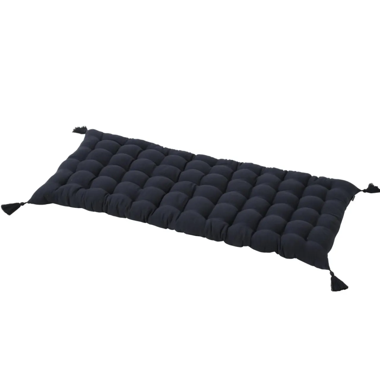 Coussin De Sol|EMINZA Matelas de sol gaze de coton (60 x 120 cm) Gaïa Bleu nuit
