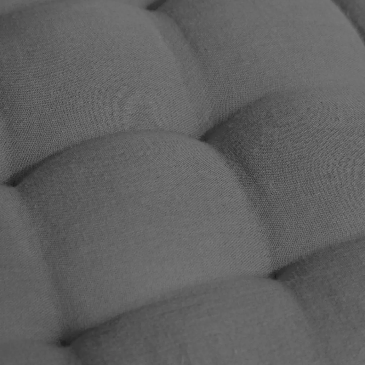 Coussin De Sol|EMINZA Matelas de sol gaze de coton (60 x 120 cm) Gaïa Gris granit Gris foncé