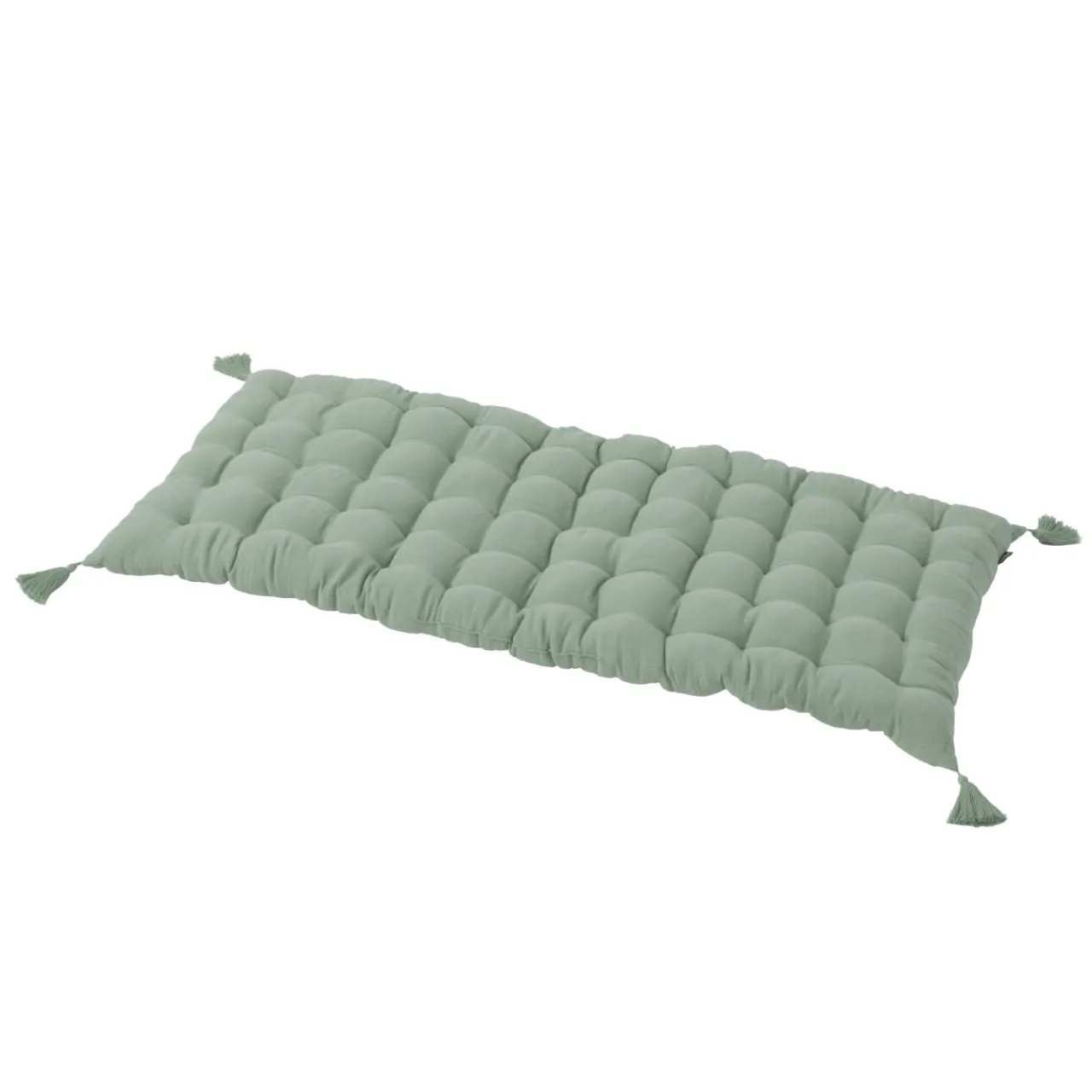 Coussin De Sol|EMINZA Matelas de sol gaze de coton (60 x 120 cm) Gaïa Vert Eucalyptus