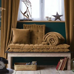 Coussin De Sol|EMINZA Matelas de sol velours de coton (60 x 120 cm) Victor Camel