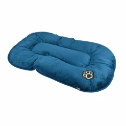 Panier, Coussin Et Plaid|LOVE STORY Matelas flocon réversible pour chat et chien Patchy L69 cm /Charbon Bleu