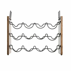 Range Bouteilles|EMINZA Meuble range-bouteilles industriel 12 emplacements (H40 cm) Lucas Noir