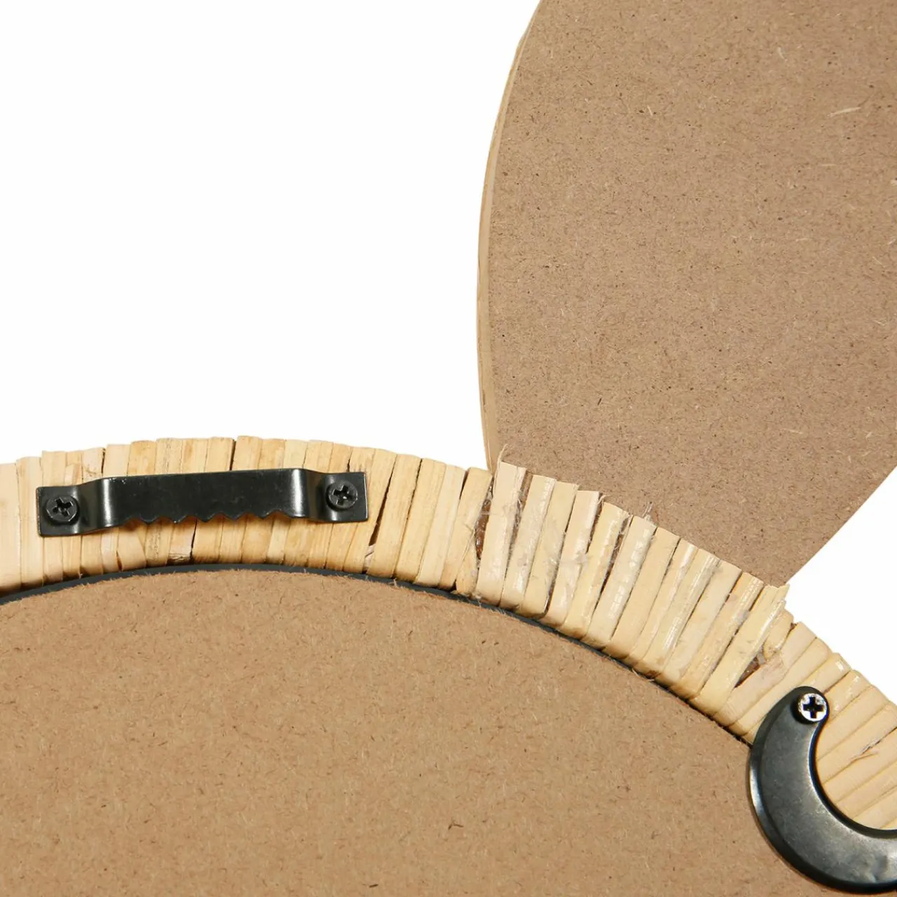 Objet Déco Enfant|OSTARIA Miroir mural en rotin (H43 cm) Petit Lapin Naturel