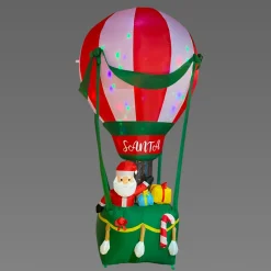 Personnage, Objet Grand Format|Père Noël, Animaux Et Personnage|KOOPMAN Montgolfière et Père Noël gonflable (H210 cm) Santa Claus Multicolore