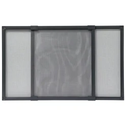 Moustiquaire|LUANCE Moustiquaire fenêtre à cadre extensible (50/90 x 40 cm) Moustyk Gris