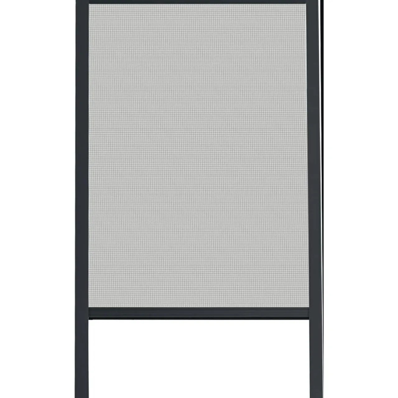 Moustiquaire|LUANCE Moustiquaire fenêtre enroulable à châssis recoupable (130 x 160 cm) Moustyk Gris