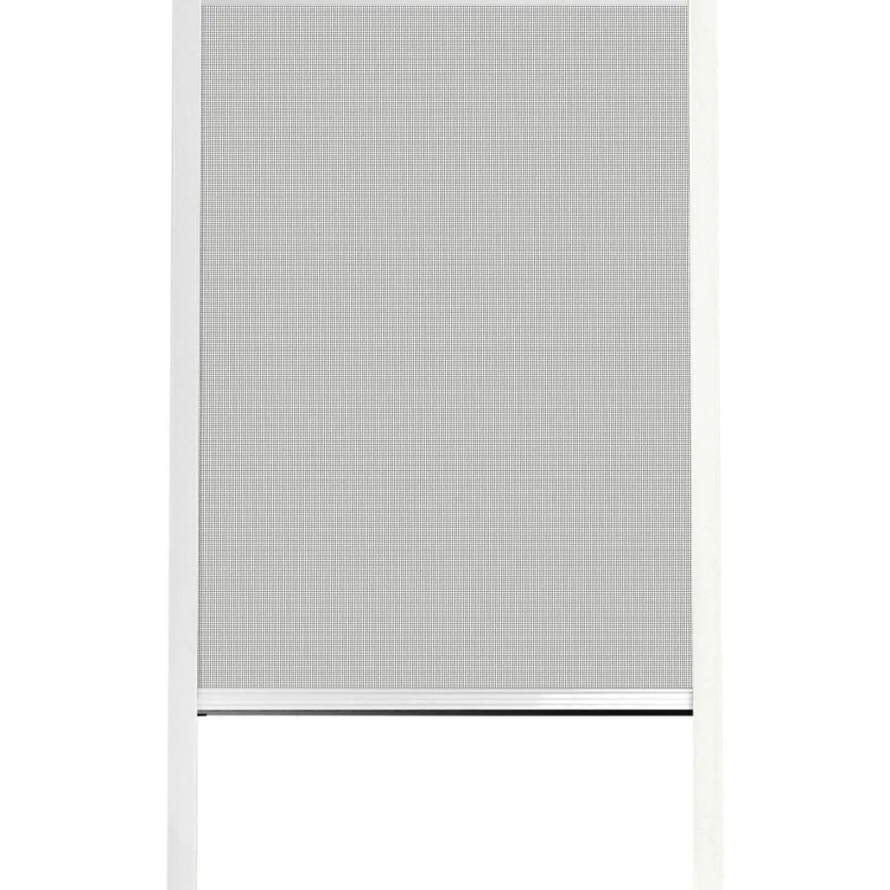 Moustiquaire|LUANCE Moustiquaire fenêtre enroulable à châssis recoupable (130 x 160 cm) Moustyk Blanc