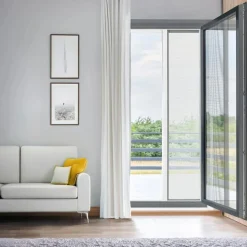 Moustiquaire|LUANCE Moustiquaire porte fenêtre enroulable latérale (140 x 230 cm) Moustyk Blanc