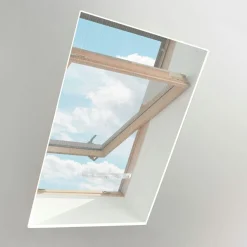 Moustiquaire|LUANCE Moustiquaire pour fenêtre de toit amovible et ajustable (130 x 150 cm) Blanc