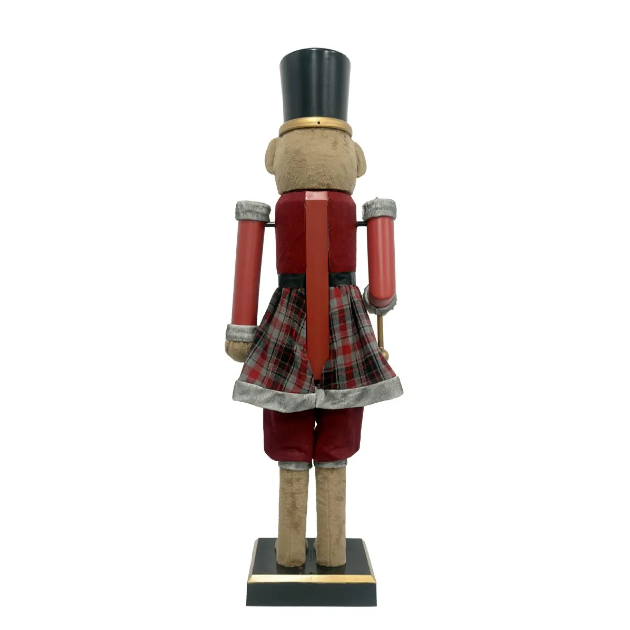 Personnage, Objet Grand Format|Père Noël, Animaux Et Personnage|EMINZA Musicien Casse-noisette (H154 cm) musical et animé Teddy Rouge