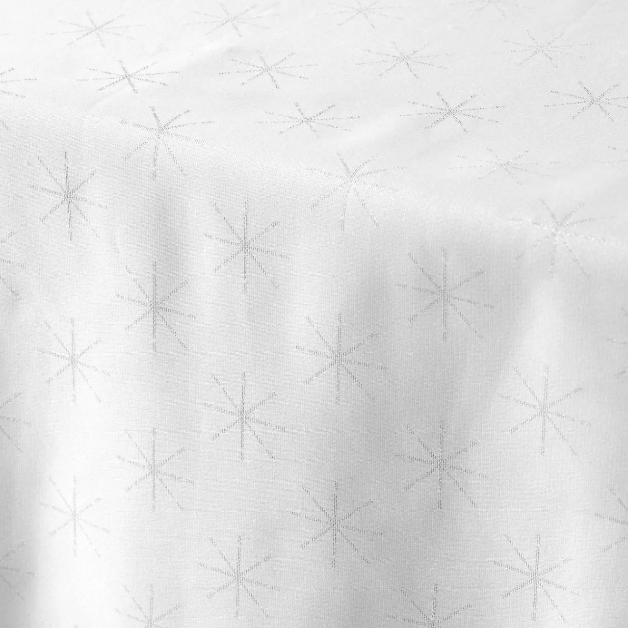 Nappe Et Chemin De Table|DOUCEUR D'INTERIEUR Nappe de Noël rectangulaire (140 x 240 cm) Etoiles Blanc