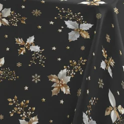 Nappe Et Chemin De Table|Douceur d interieur Nappe de Noël rectangulaire (150 x 240 cm) Guido Gris Anthracite