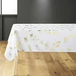 Nappe De Table|DOUCEUR D'INTERIEUR Nappe rectangulaire (150 x 240 cm) Bloomy he Blanc