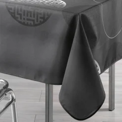 Nappe De Table|DOUCEUR D'INTERIEUR Nappe rectangulaire (150 x 240 cm) Kosmo Anthracite Gris foncé