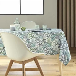 Nappe De Table|douceur d'intu017drieur Nappe rectangulaire anti tache (145 x 240 cm) Stylis e Vert