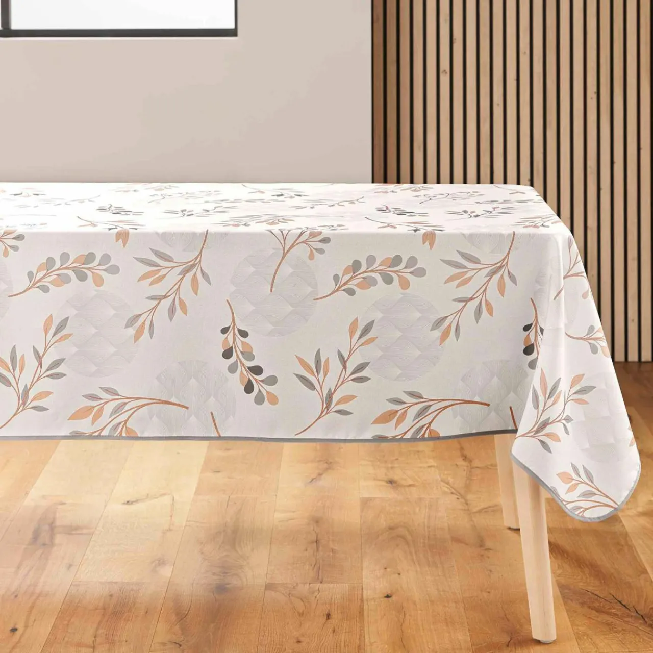 Nappe De Table|douceur d'intu017drieur Nappe rectangulaire anti tache (150 x 240 cm) Manola Ecru