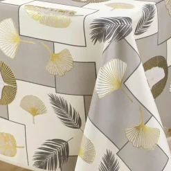 Nappe De Table|douceur d'intu017drieur Nappe rectangulaire anti tache (145 x 240 cm) Natane Beige